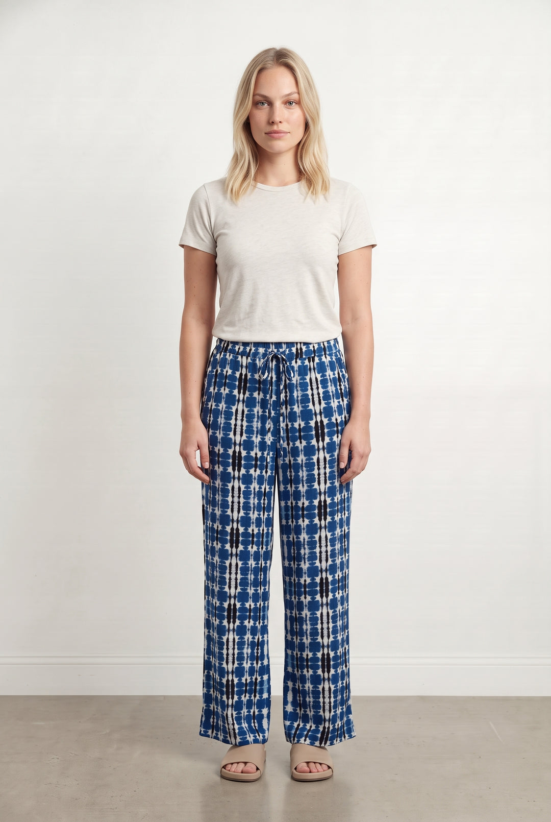 Pantalon Bleu et Blanc - Taille L/40 de la marque La Fée Maraboutée | PARAD124528 - Vendu par Paradigme - Image 1
