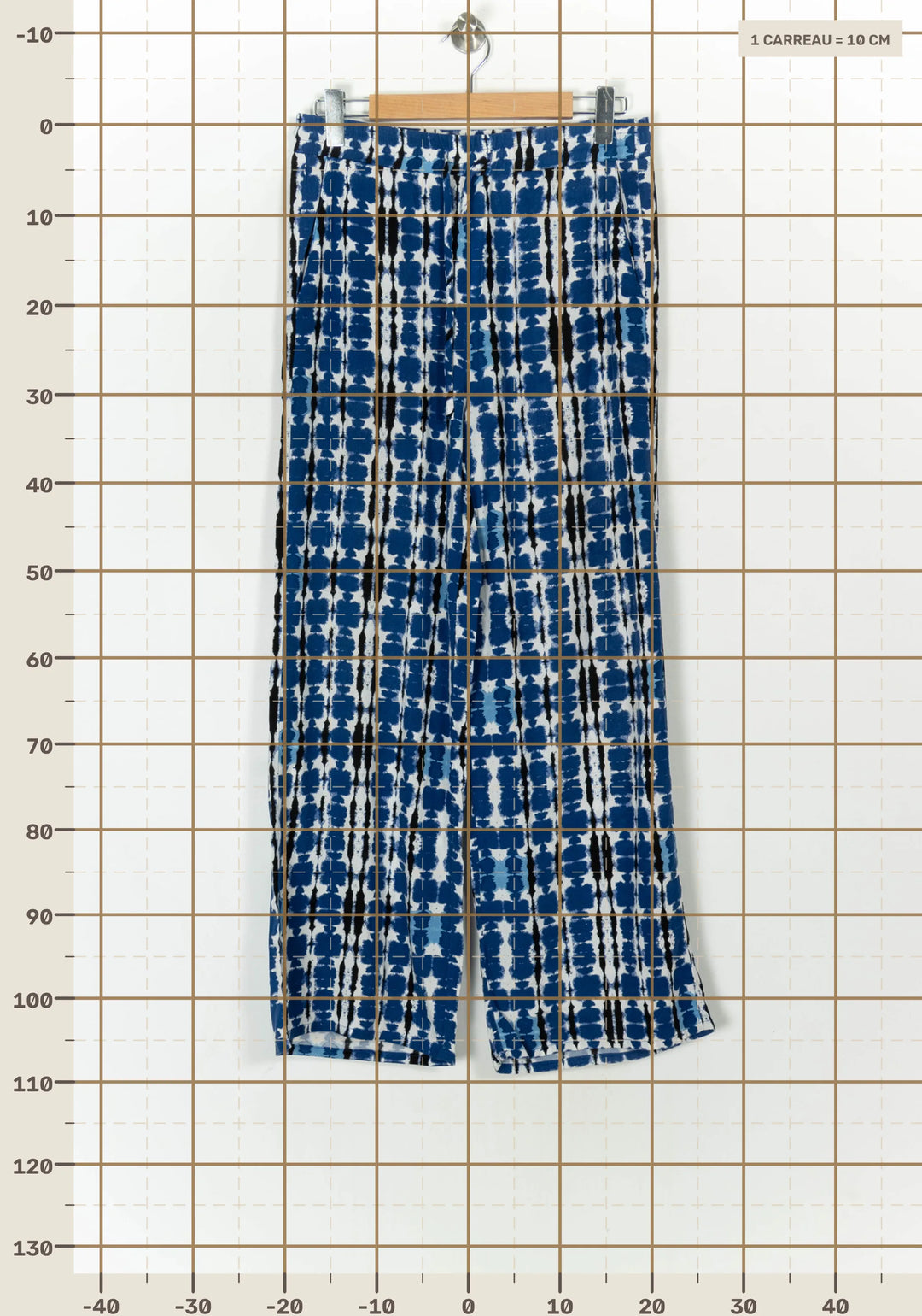 Pantalon Bleu et Blanc - Taille L/40 de la marque La Fée Maraboutée | PARAD124528 - Vendu par Paradigme - Image 4
