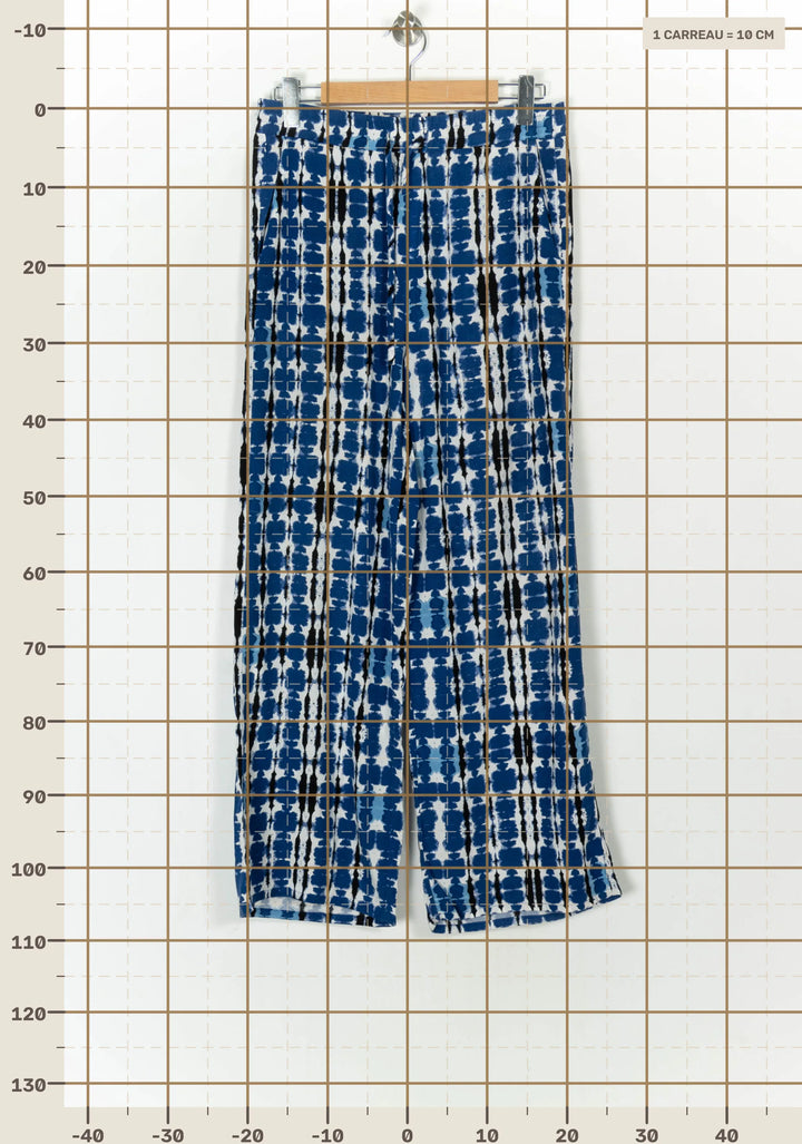 Pantalon Bleu et Blanc - Taille L/40 de la marque La Fée Maraboutée | PARAD124528 - Vendu par Paradigme - Image 4