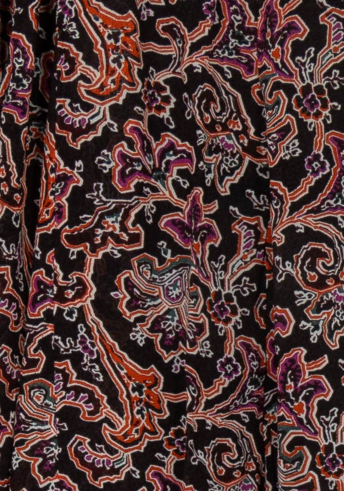 Jupe Noire et Orange - Taille XL/42 de la marque La Fée Maraboutée | PARAD124529 - Vendu par Paradigme - Image 3