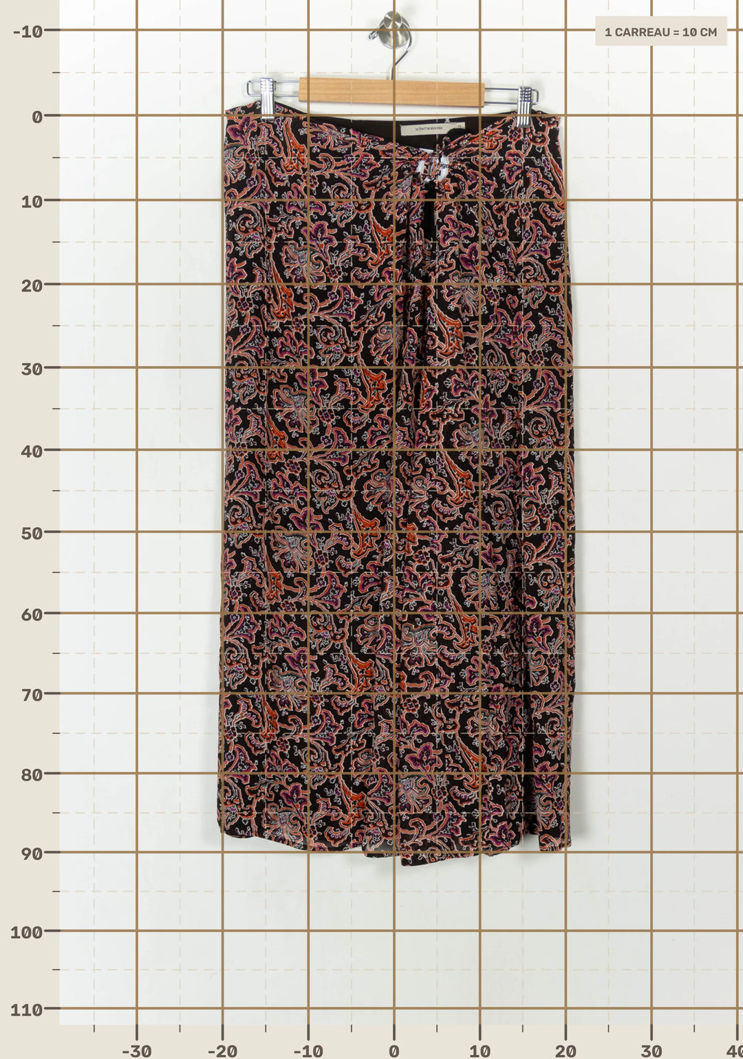 Jupe Noire et Orange - Taille XL/42 de la marque La Fée Maraboutée | PARAD124529 - Vendu par Paradigme - Image 4