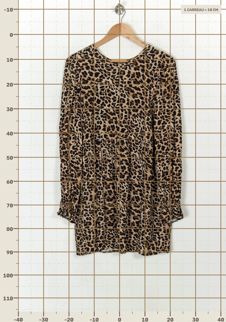 Robe Courte Marron et Noire - Taille L/40 de la marque SAAJ | PARAD124530 - Vendu par Paradigme - Image 4