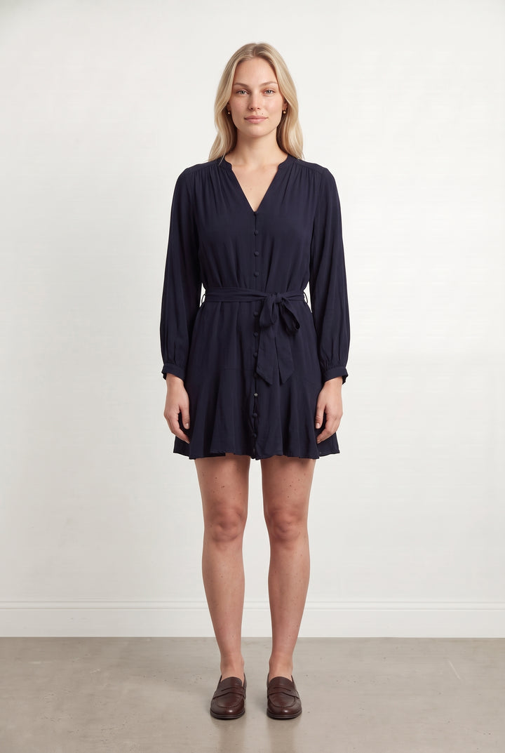Robe Chemise Courte Bleu Marine - Taille L/40 de la marque La Petite Etoile | PARAD124533 - Vendu par Paradigme - Image 1
