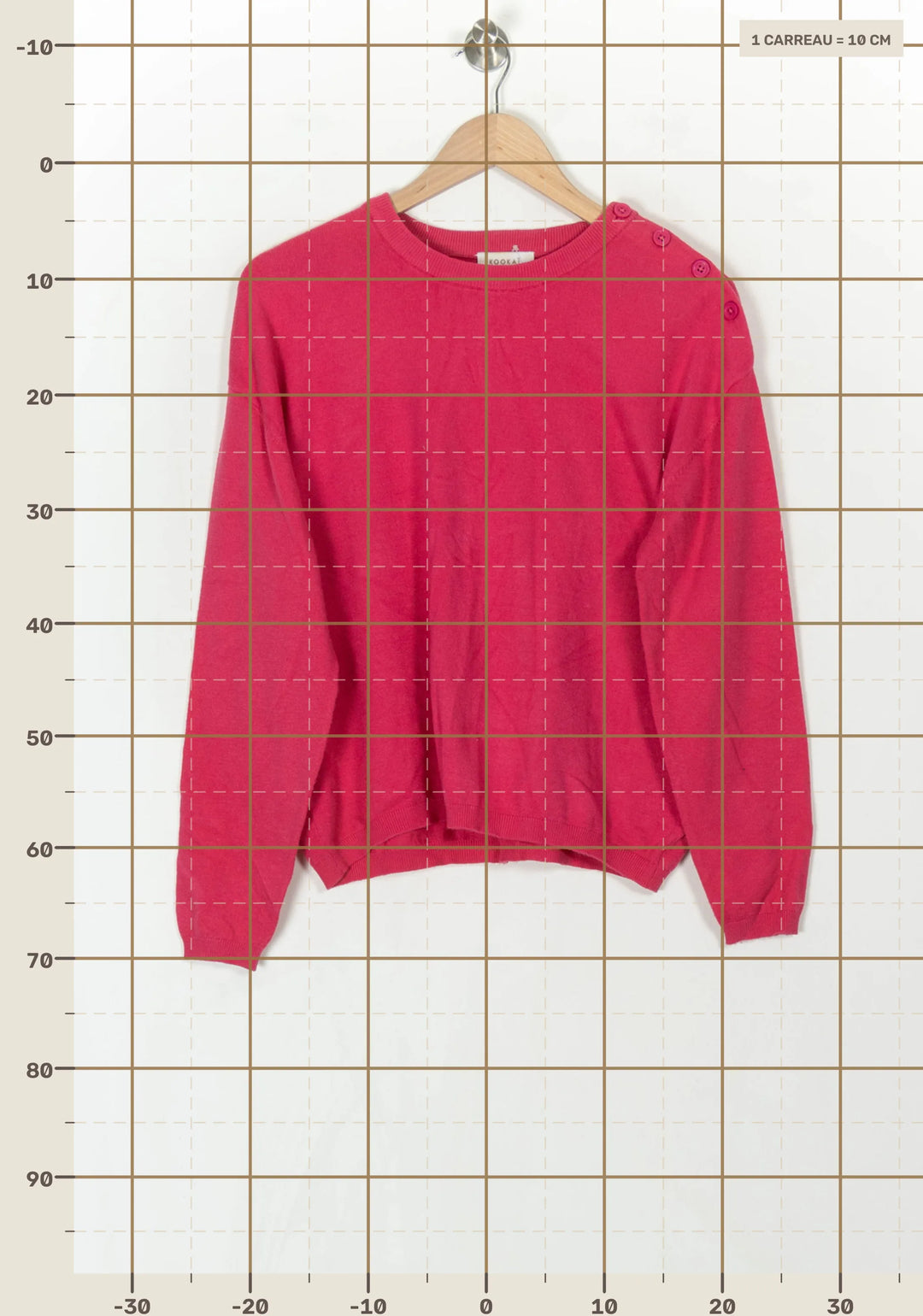 Pull Rose - Taille L/40 de la marque Kookai | PARAD124534 - Vendu par Paradigme - Image 4