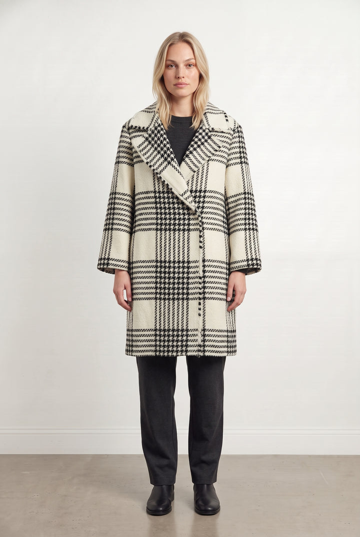 Manteau long Noir et Blanc - Taille L/40 de la marque Weill | PARAD124536 - Vendu par Paradigme - Image 1