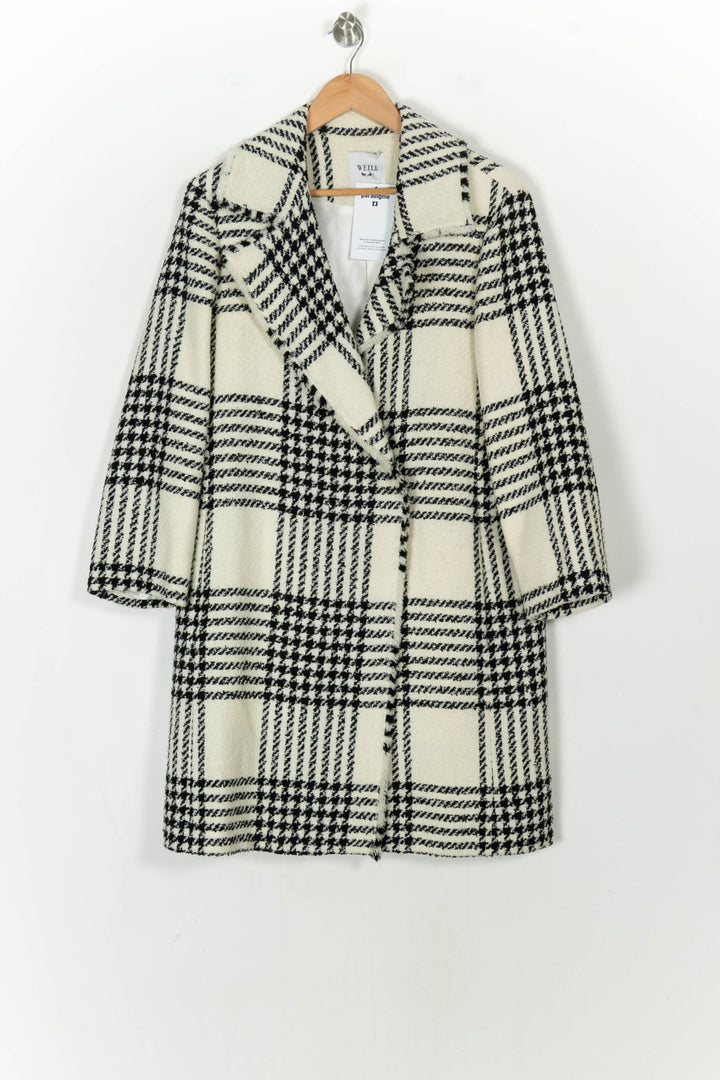Manteau long Noir et Blanc - Taille L/40 de la marque Weill | PARAD124536 - Vendu par Paradigme - Image 2