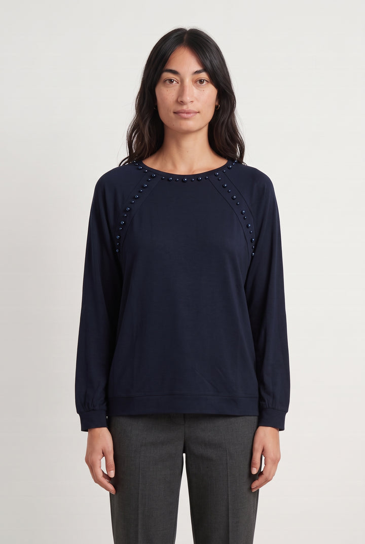Sweat-Shirt Bleu Marine - Taille M/38 de la marque Weill | PARAD124538 - Vendu par Paradigme - Image 1
