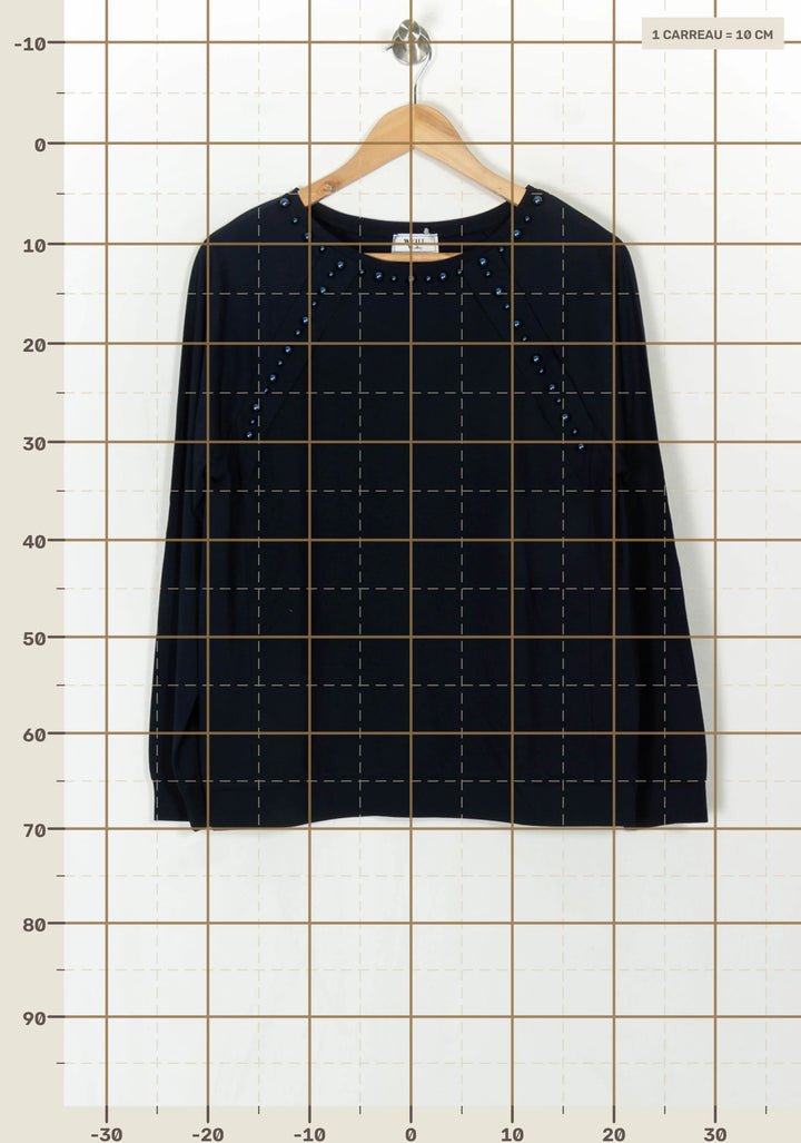Sweat-Shirt Bleu Marine - Taille M/38 de la marque Weill | PARAD124538 - Vendu par Paradigme - Image 4