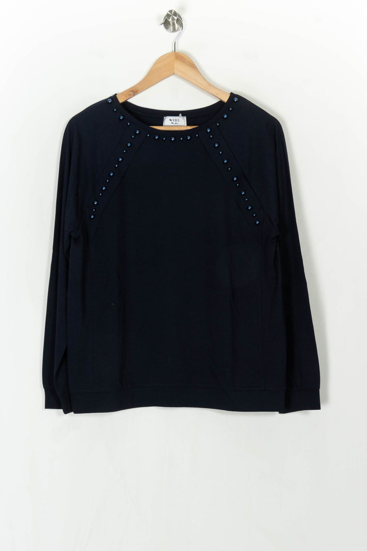 Sweat-Shirt Bleu Marine - Taille M/38 de la marque Weill | PARAD124538 - Vendu par Paradigme - Image 2