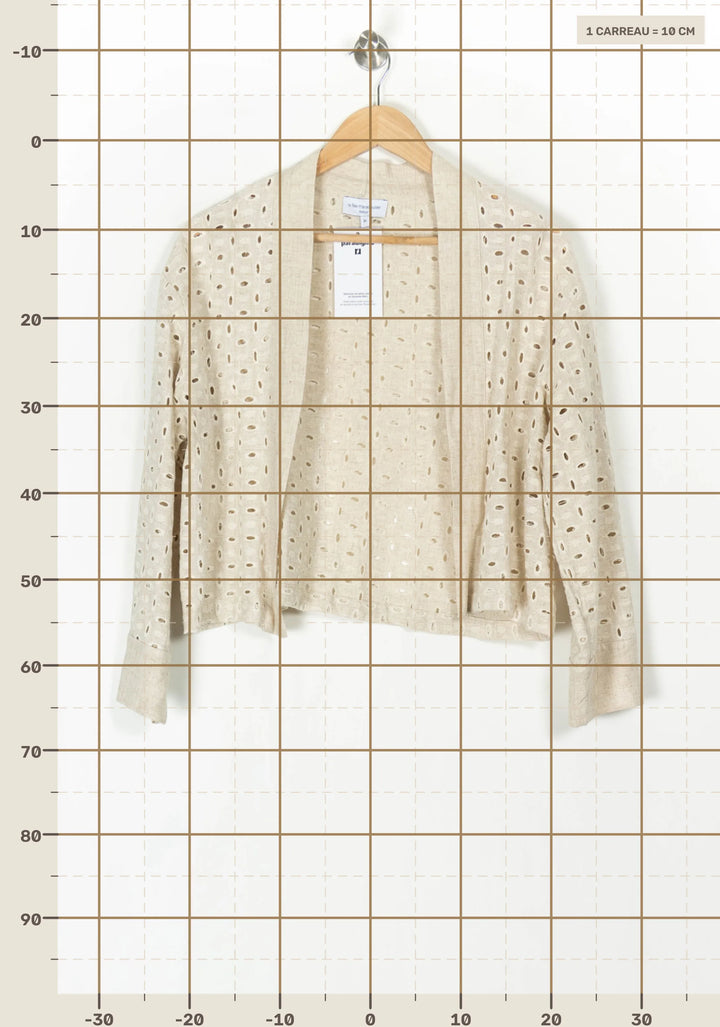 Veste Beige - Taille XS/34 de la marque La Fée Maraboutée | PARAD124541 - Vendu par Paradigme - Image 4