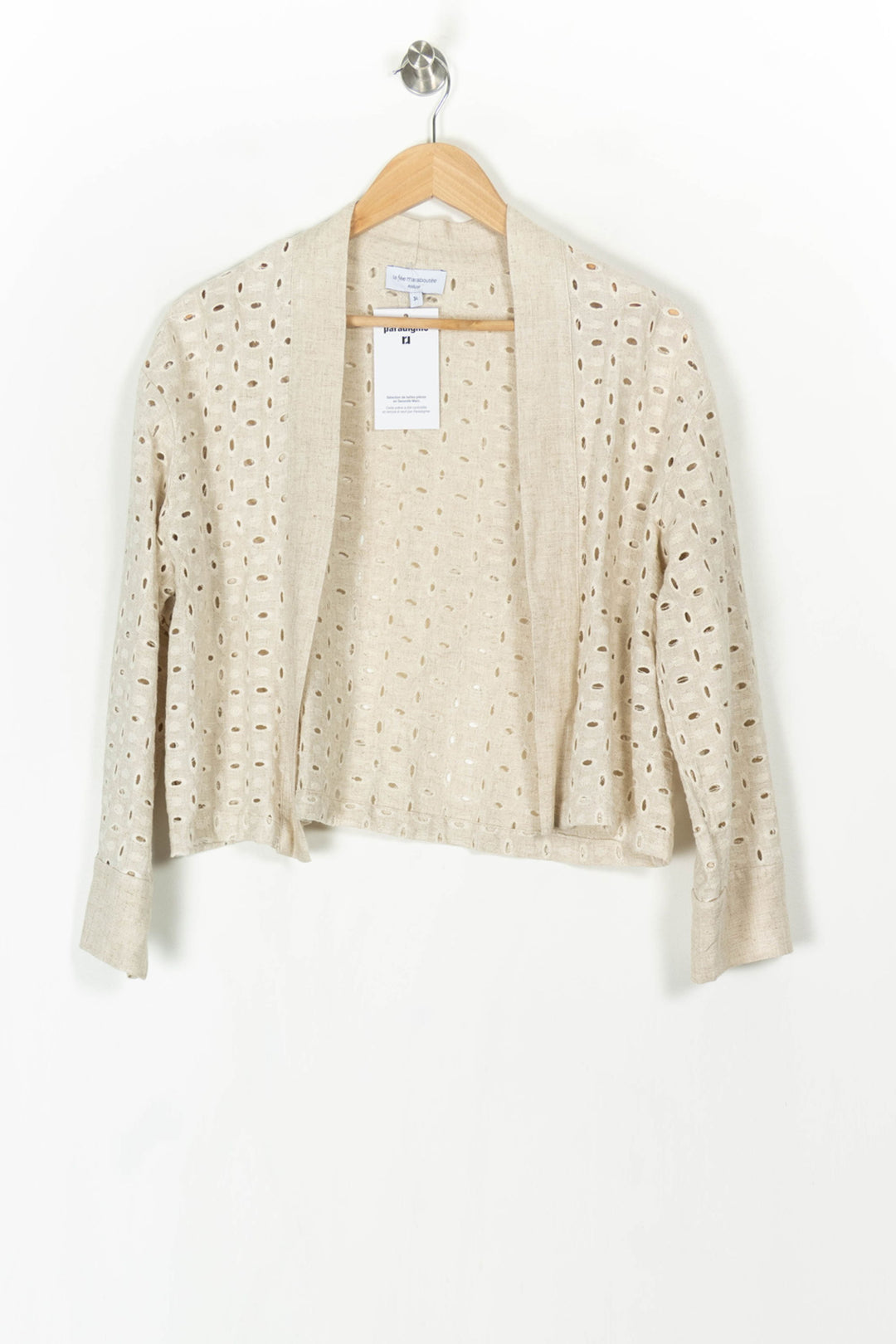 Veste Beige - Taille XS/34 de la marque La Fée Maraboutée | PARAD124541 - Vendu par Paradigme - Image 2