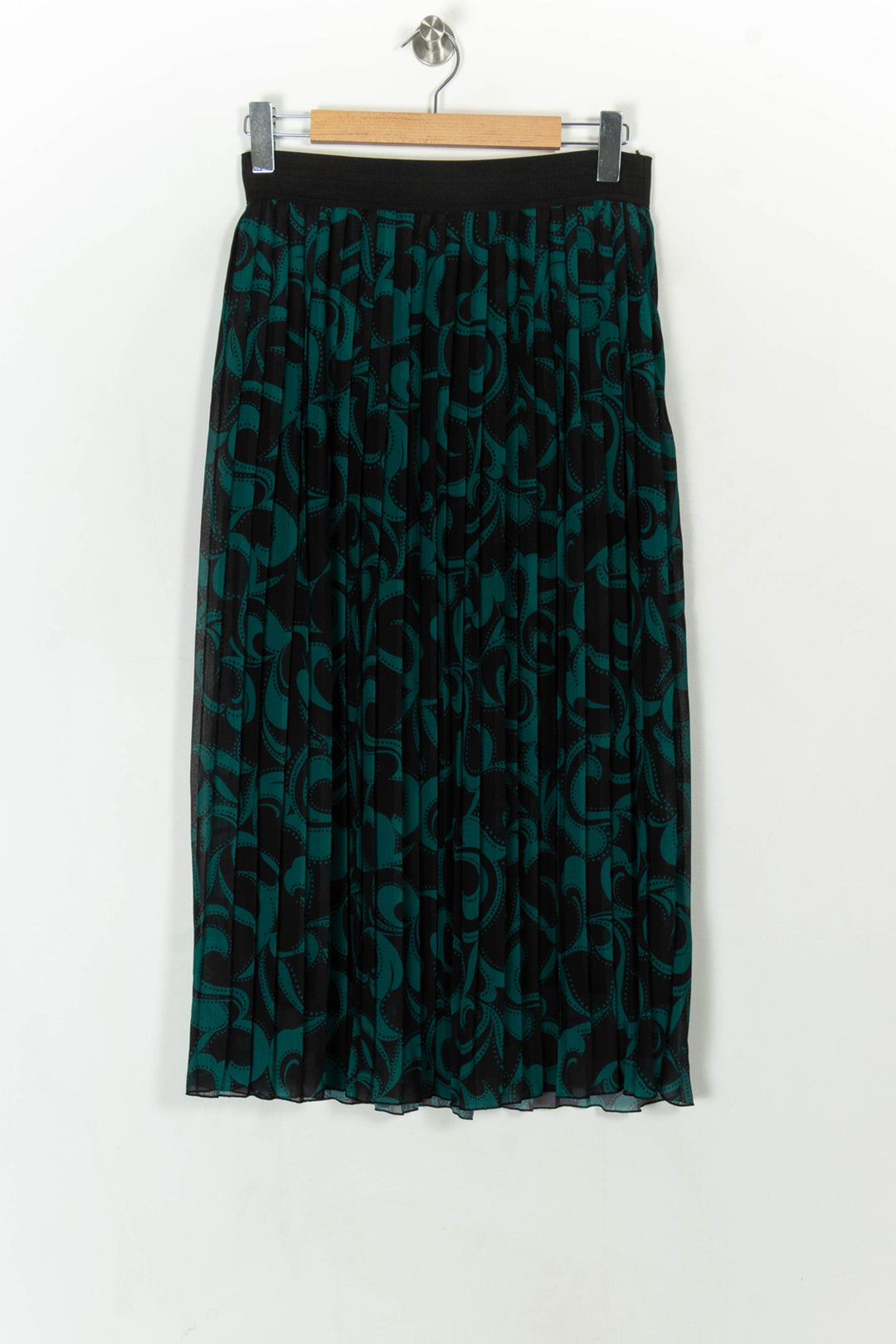 Jupe Noire et Verte - Taille M/38 de la marque La Fée Maraboutée | PARAD124543 - Vendu par Paradigme - Image 5