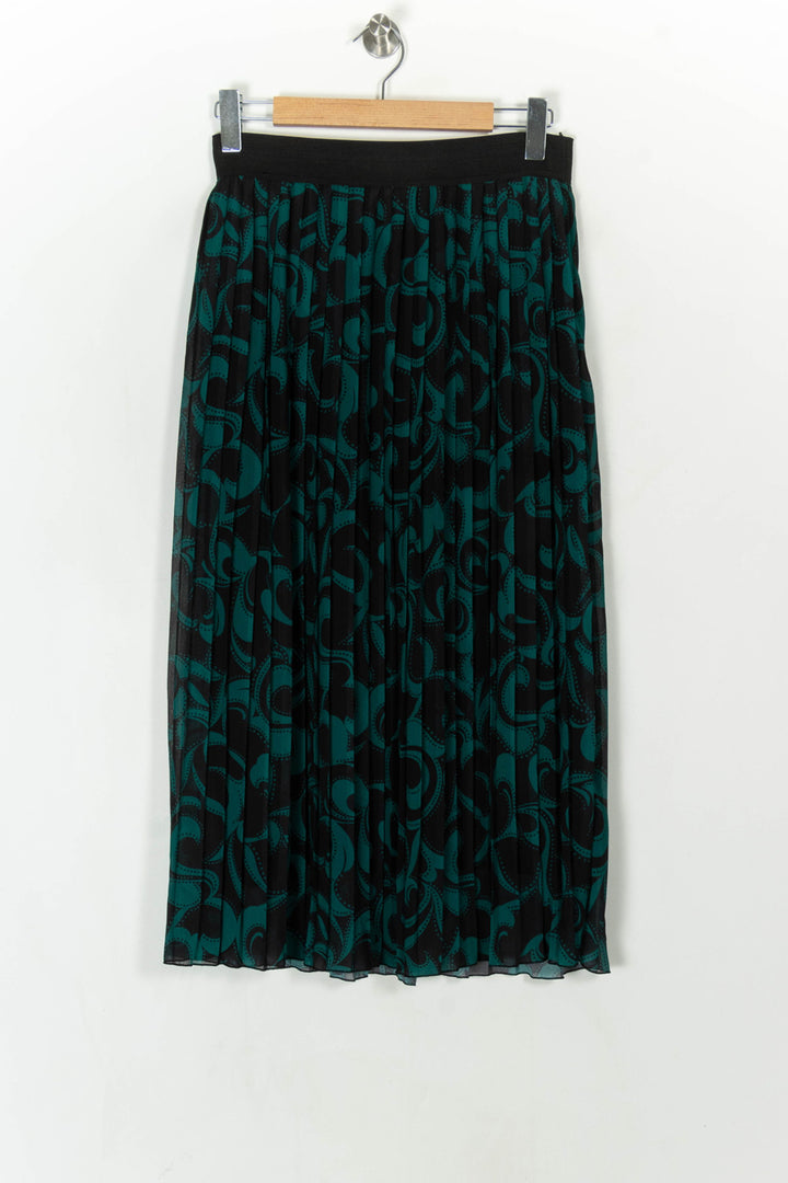 Jupe Noire et Verte - Taille M/38 de la marque La Fée Maraboutée | PARAD124543 - Vendu par Paradigme - Image 5