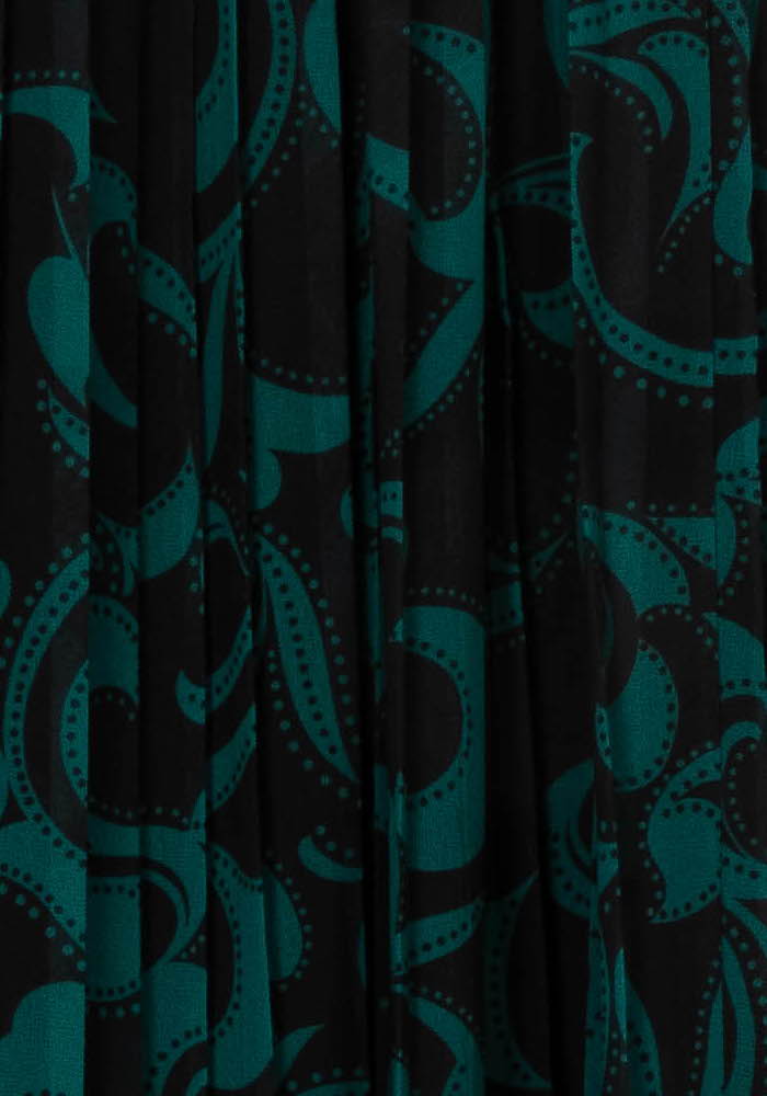 Jupe Noire et Verte - Taille M/38 de la marque La Fée Maraboutée | PARAD124543 - Vendu par Paradigme - Image 3