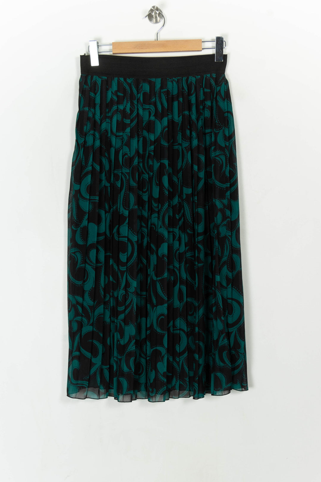 Jupe Noire et Verte - Taille M/38 de la marque La Fée Maraboutée | PARAD124543 - Vendu par Paradigme - Image 2