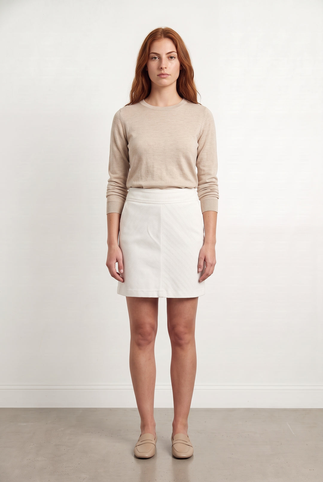 Jupe Crayon Blanche - Taille S/36 de la marque La Fée Maraboutée | PARAD124545 - Vendu par Paradigme - Image 1