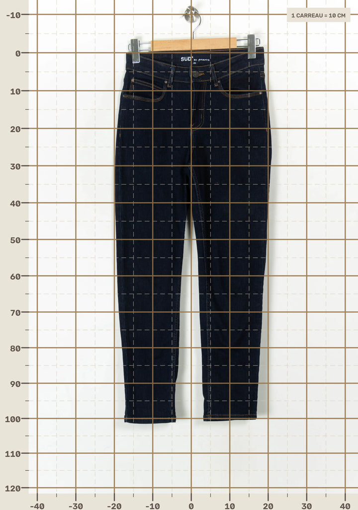 Jean Bleu Foncé - Taille M/38 de la marque Sud express | PARAD124547 - Vendu par Paradigme - Image 4