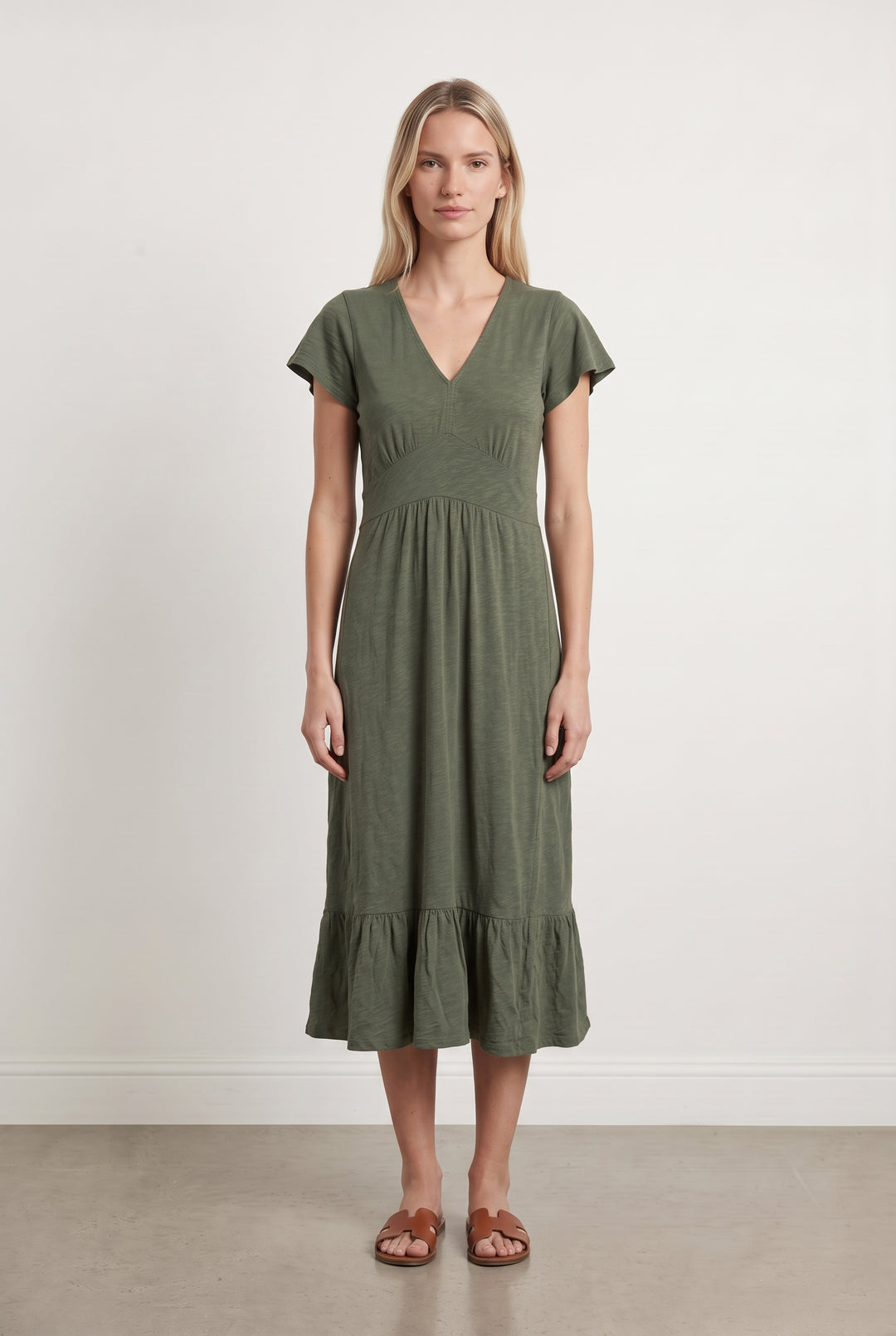 Robe Midi Verte - Taille S/36 de la marque ba&amp;sh | PARAD124548 - Vendu par Paradigme - Image 1