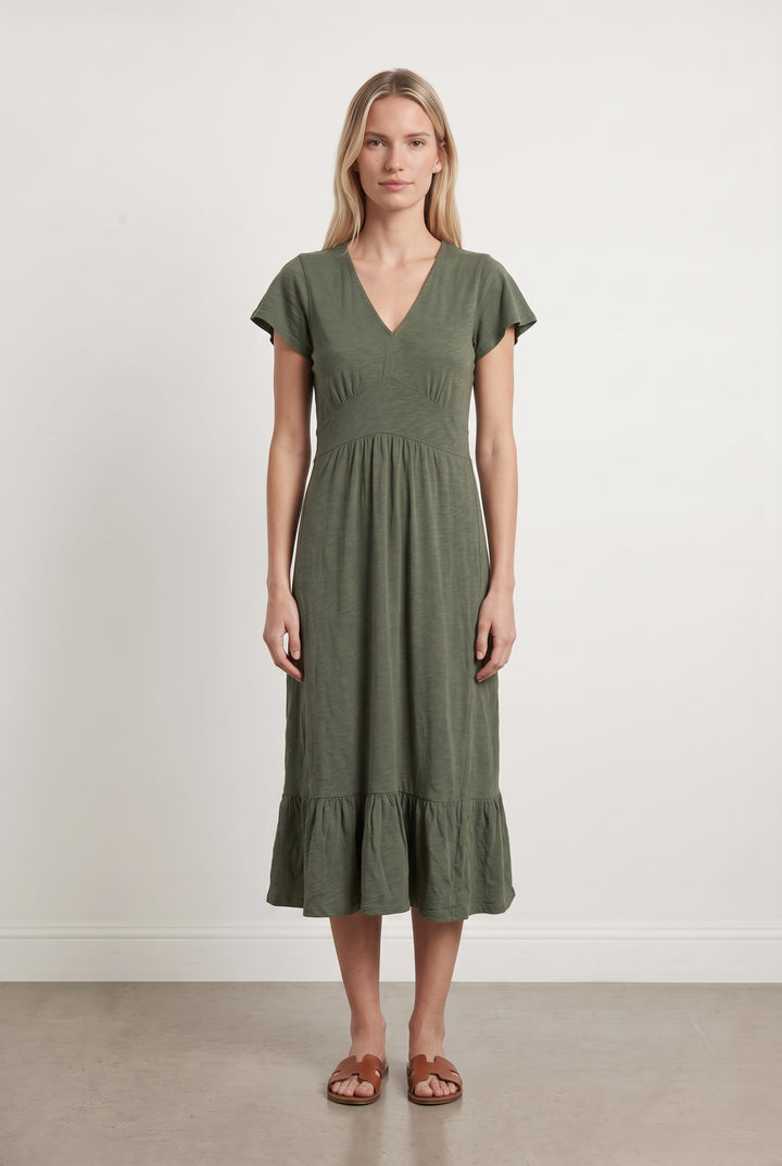 Robe Midi Verte - Taille S/36 de la marque ba&amp;sh | PARAD124548 - Vendu par Paradigme - Image 1