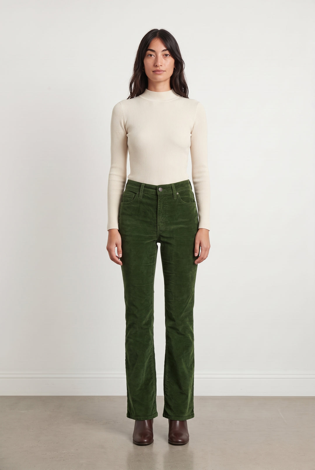 Pantalon en velours vert foncé - Taille S/36 de la marque Levi&