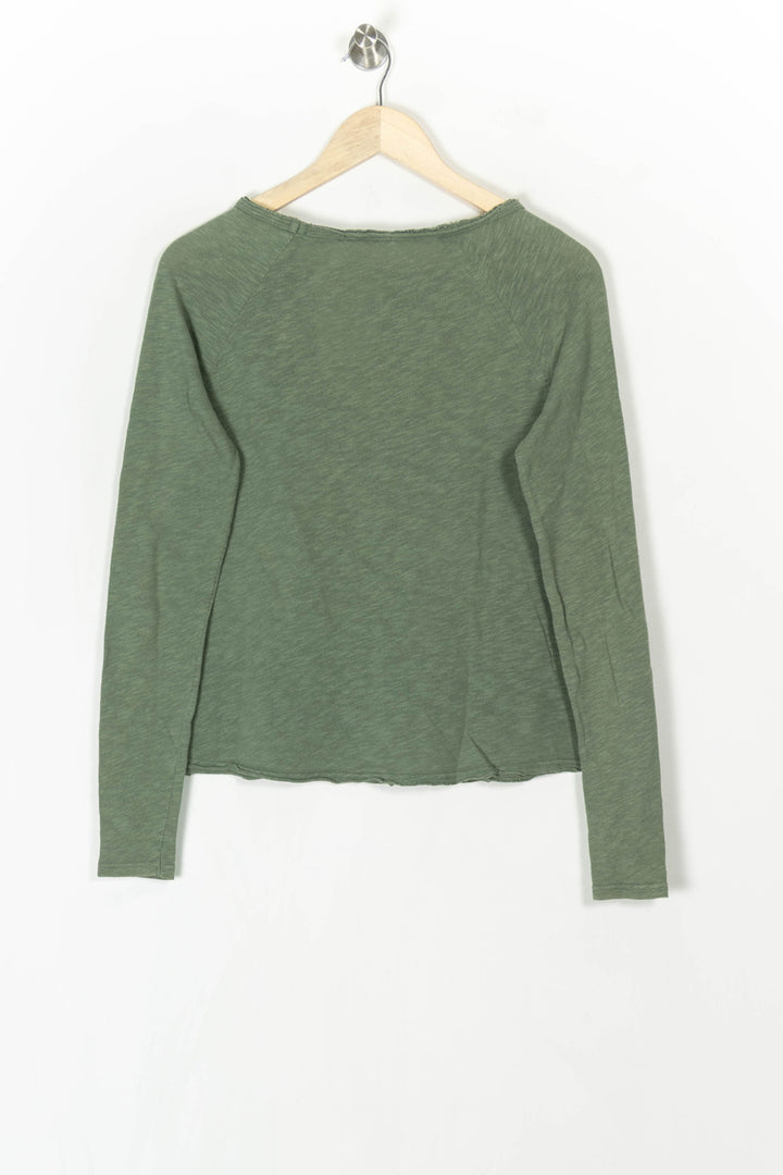Sweatshirt Vert - Taille S/36 de la marque American Vintage | PARAD124552 - Vendu par Paradigme - Image 5