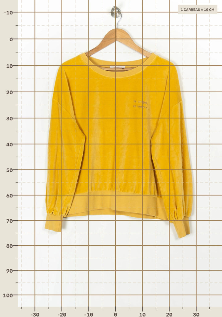 Sweat Jaune - Taille S/36 de la marque Imprevu | PARAD124554 - Vendu par Paradigme - Image 4