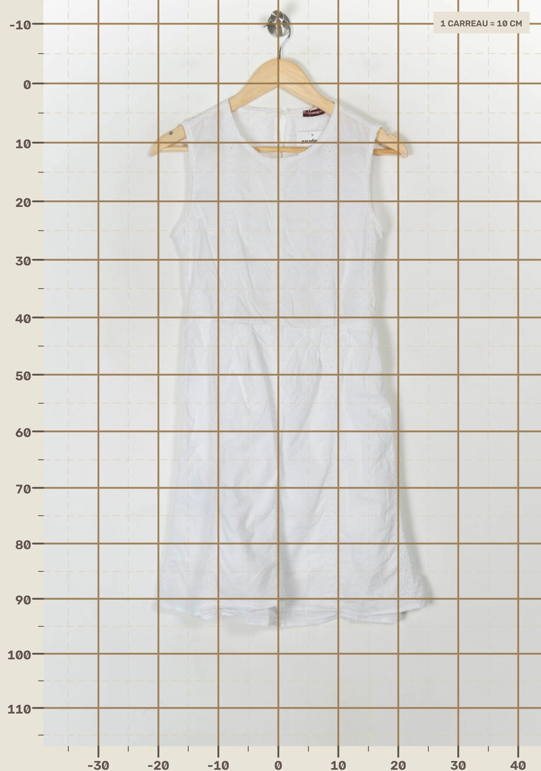 Robe Midi Blanche - Taille S/36 de la marque Comptoir des Cotonniers | PARAD124555 - Vendu par Paradigme - Image 4