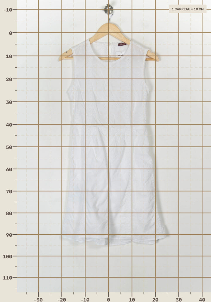 Robe Midi Blanche - Taille S/36 de la marque Comptoir des Cotonniers | PARAD124555 - Vendu par Paradigme - Image 4