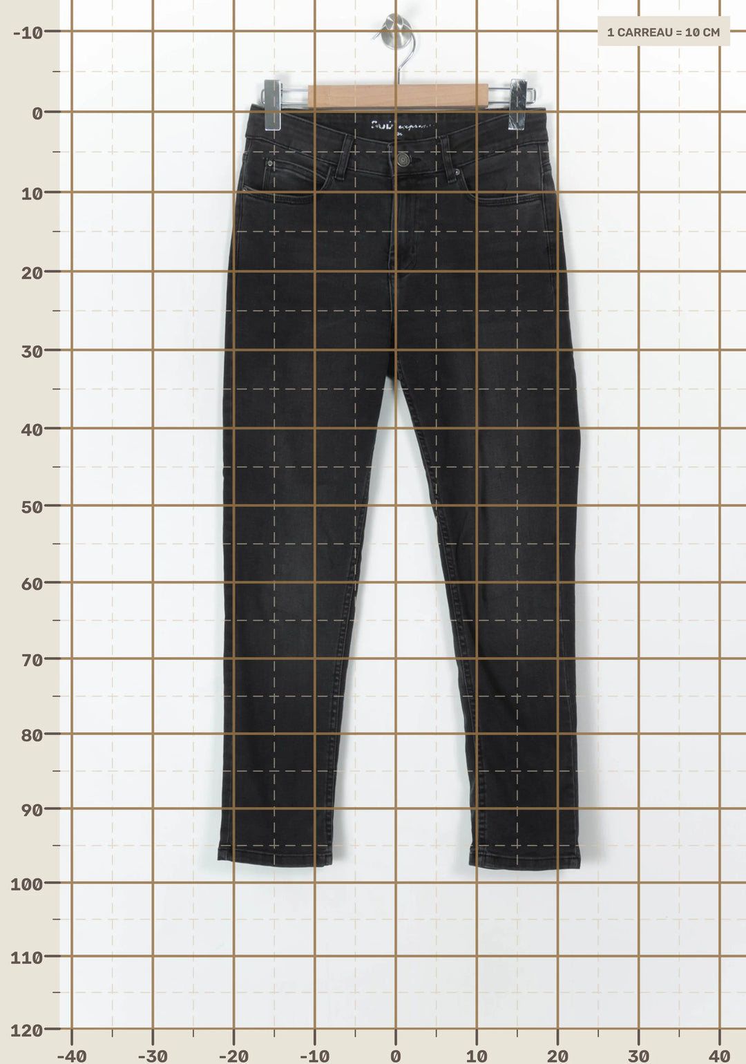 Jean Gris Foncé - Taille S/36 de la marque Sud express | PARAD124557 - Vendu par Paradigme - Image 4