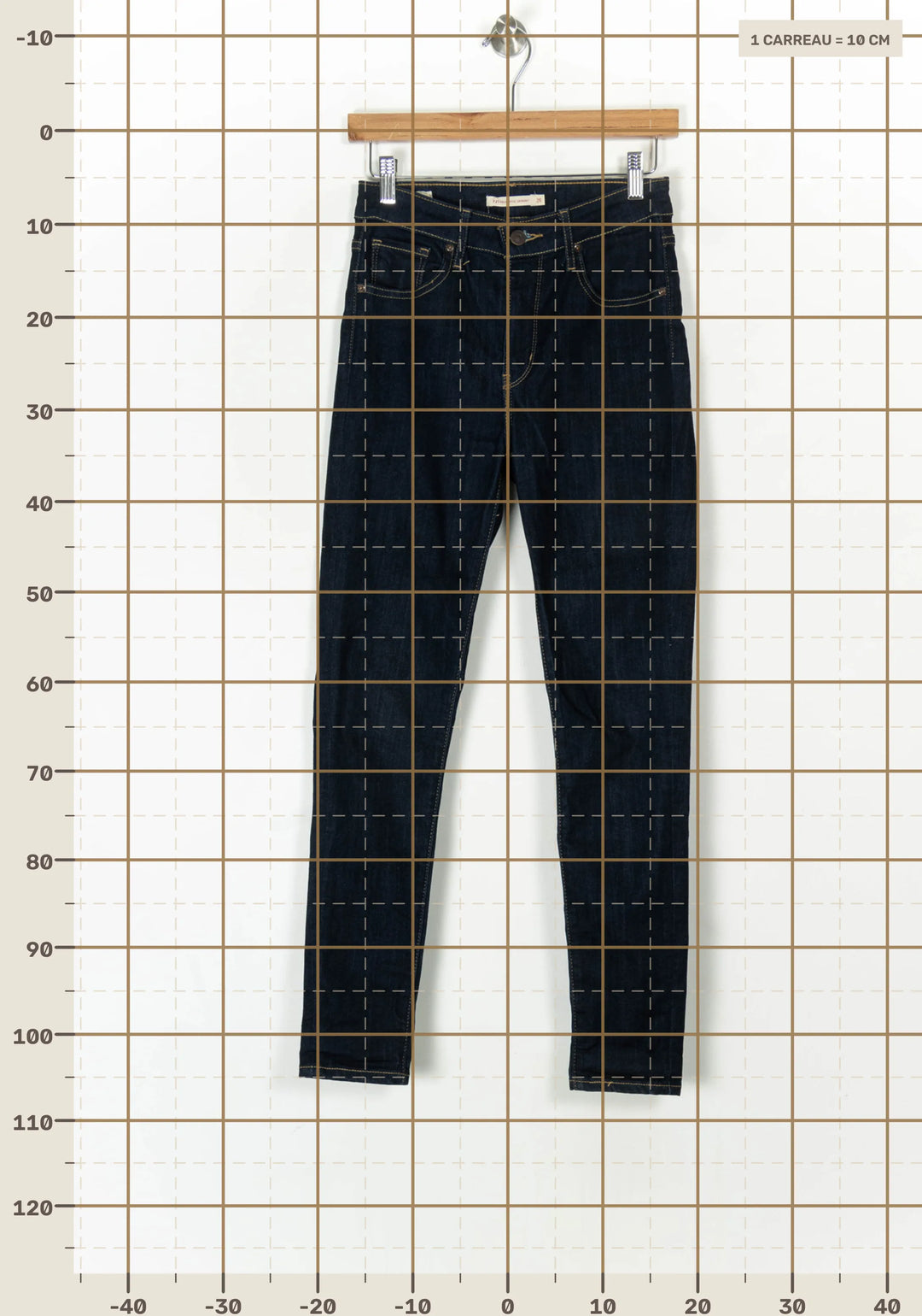 Jean Skinny Bleu - Taille M/38 de la marque Levi&
