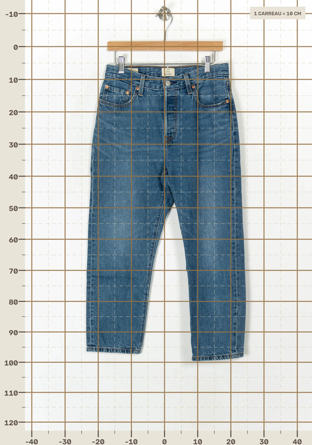 Jean Droit Bleu - Taille M/38 de la marque Levi&