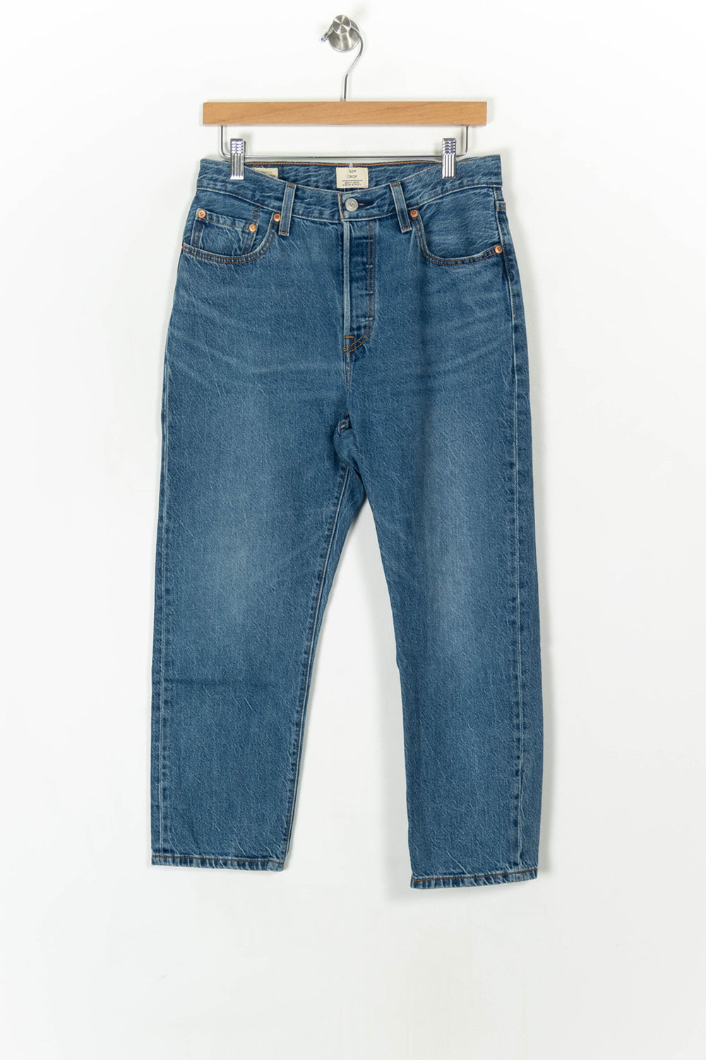 Jean Droit Bleu - Taille M/38 de la marque Levi's | PARAD124564 - Vendu par Paradigme - Image 2