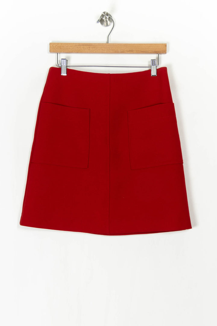 Jupe courte rouge - Taille M/38 de la marque Caroll | PARAD124568 - Vendu par Paradigme - Image 2