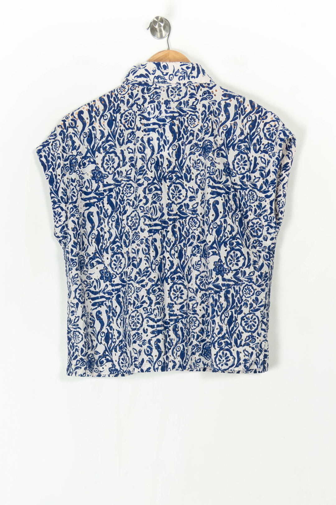 Chemise Bleue et Blanche - Taille S/36 de la marque Maison 123 | PARAD124569 - Vendu par Paradigme - Image 5