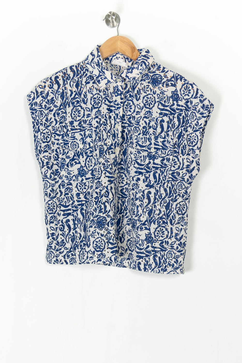 Chemise Bleue et Blanche - Taille S/36 de la marque Maison 123 | PARAD124569 - Vendu par Paradigme - Image 2