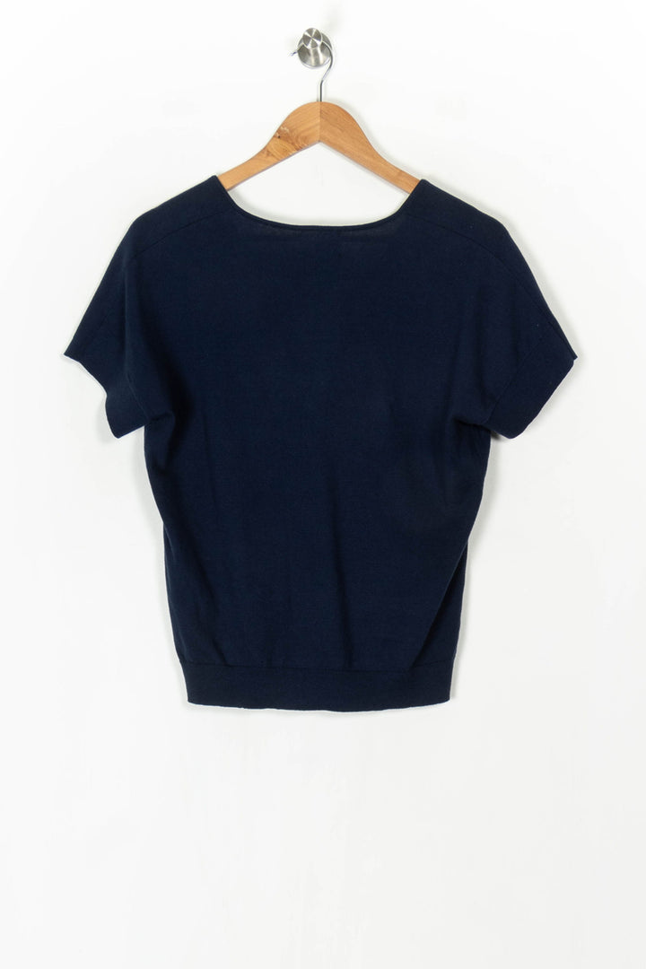 Haut Bleu Marine - Taille S/36 de la marque Maison 123 | PARAD124570 - Vendu par Paradigme - Image 5