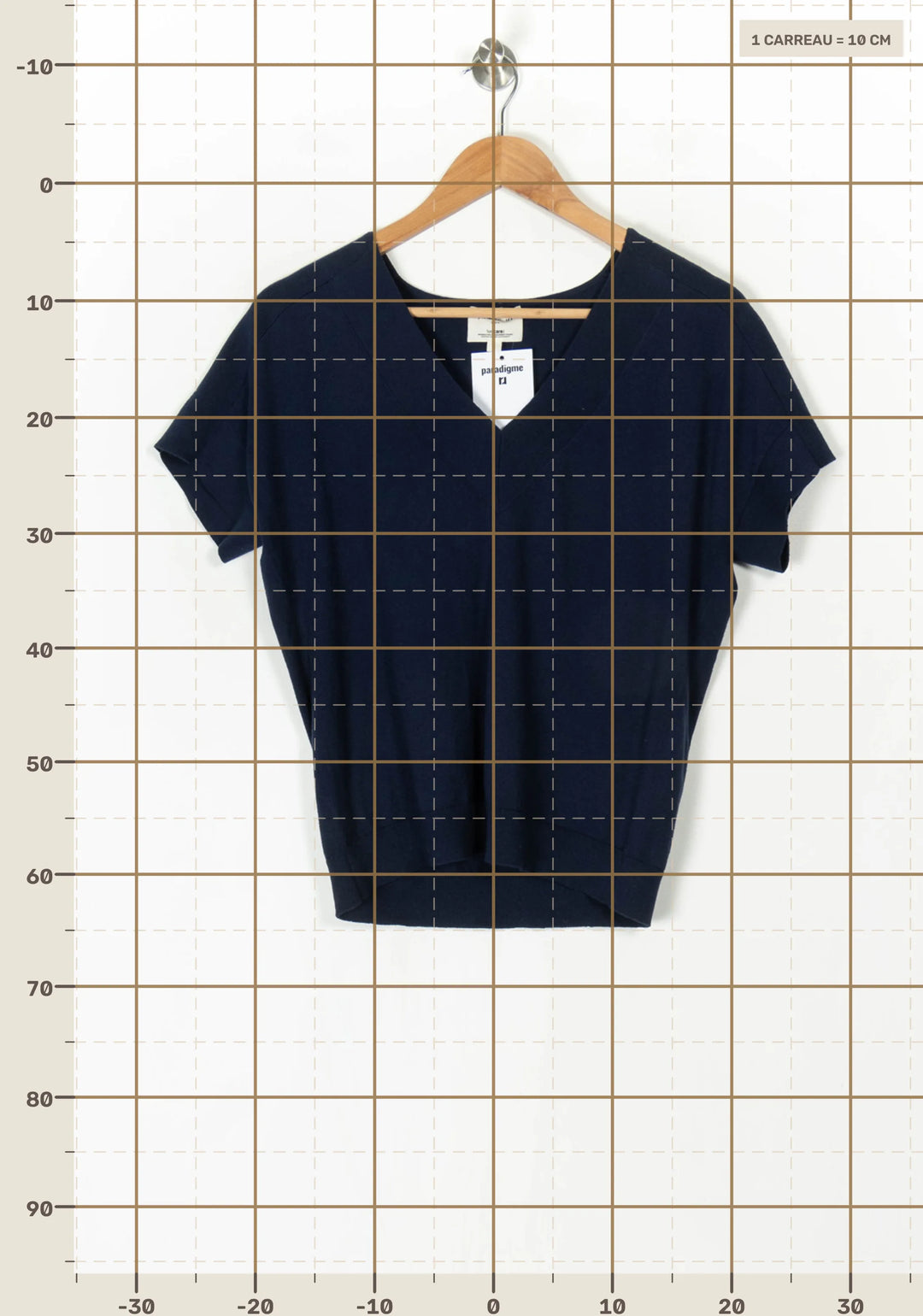 Haut Bleu Marine - Taille S/36 de la marque Maison 123 | PARAD124570 - Vendu par Paradigme - Image 4