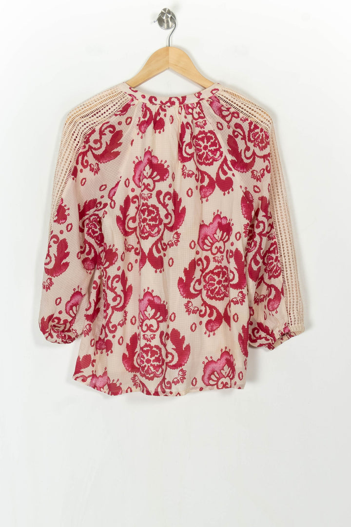 Blouse Rose et Rouge - Taille S/36 de la marque Maison 123 | PARAD124573 - Vendu par Paradigme - Image 5