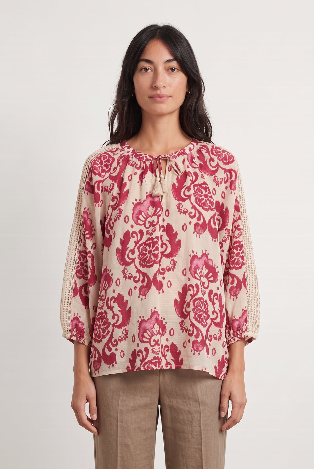 Blouse Rose et Rouge - Taille S/36 de la marque Maison 123 | PARAD124573 - Vendu par Paradigme - Image 1