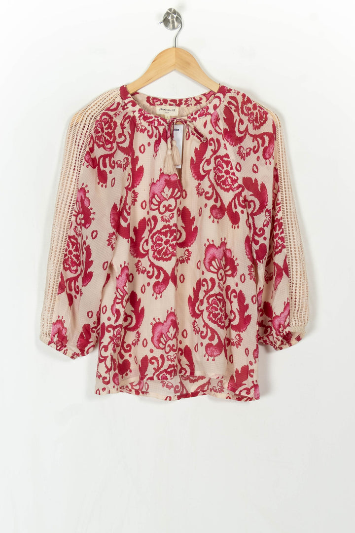 Blouse Rose et Rouge - Taille S/36 de la marque Maison 123 | PARAD124573 - Vendu par Paradigme - Image 2