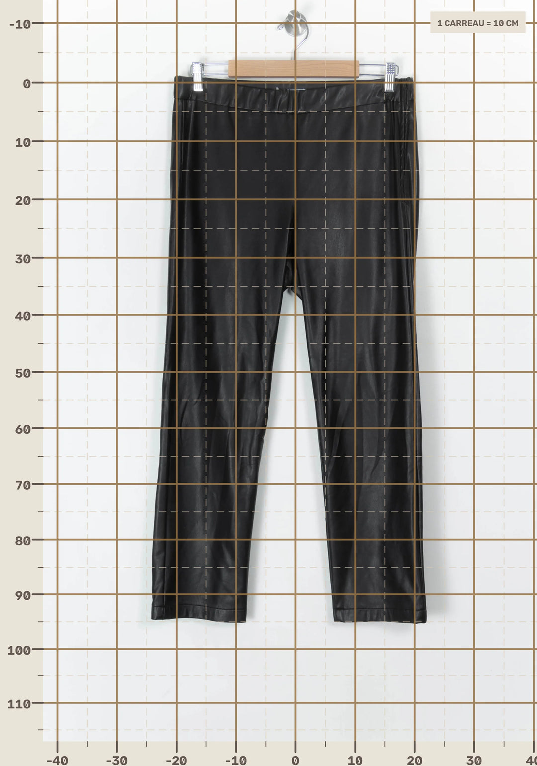 Pantalon en Similicuir Noir - Taille L/40 de la marque Weill | PARAD124574 - Vendu par Paradigme - Image 4