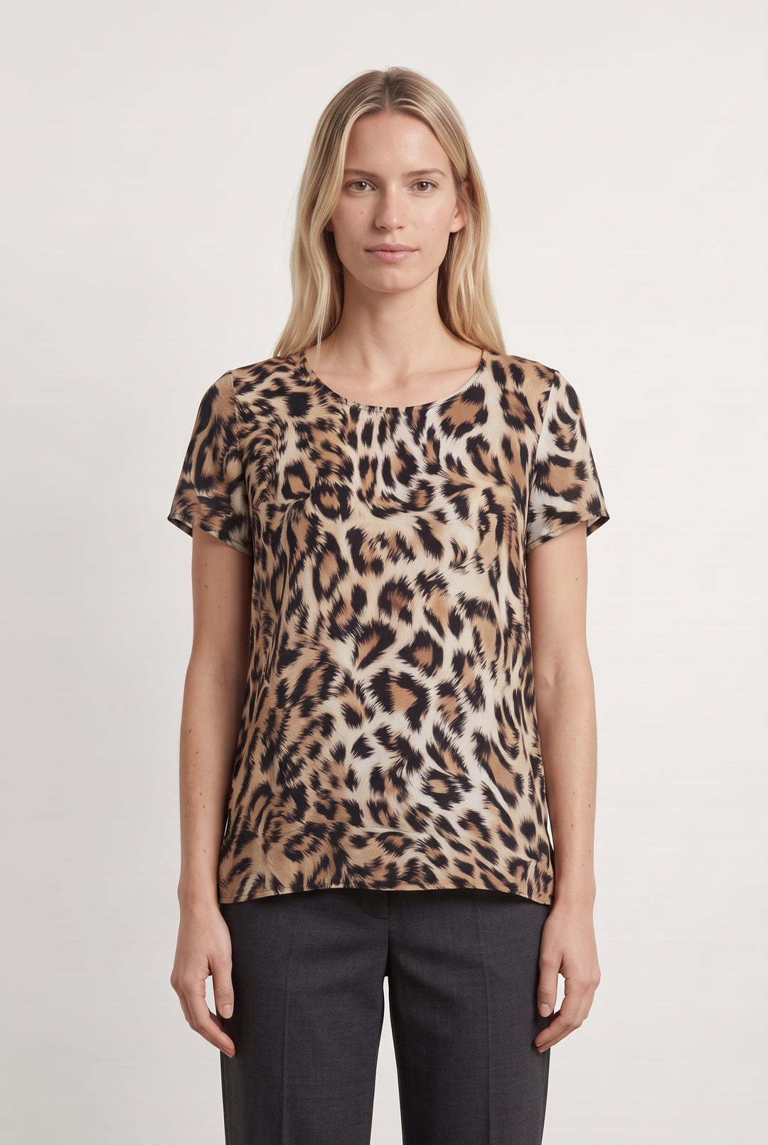 Blouse en soie Marron et Noire - Taille M/38 de la marque Weill | PARAD124575 - Vendu par Paradigme - Image 1