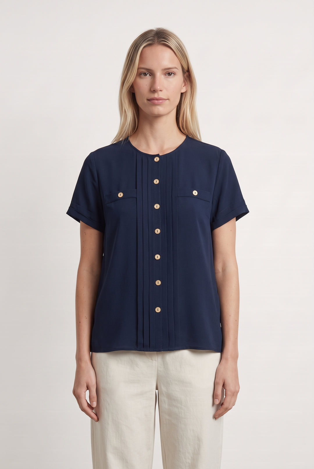 Blouse Boutonnée Bleue - Taille M/38 de la marque Weill | PARAD124580 - Vendu par Paradigme - Image 1