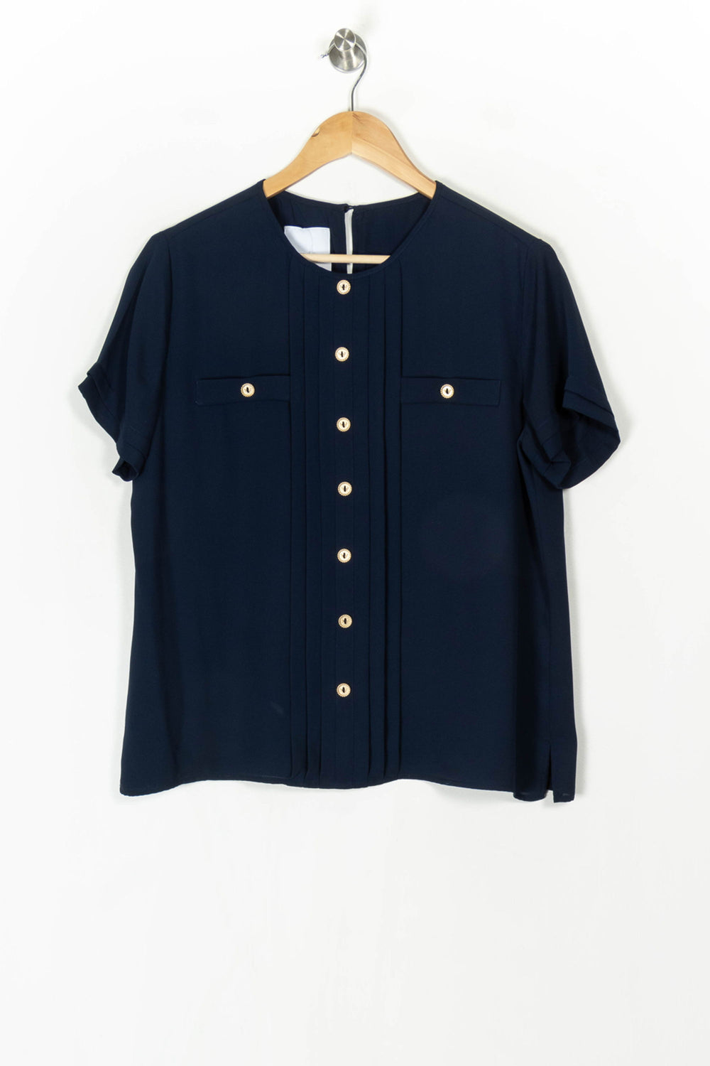 Blouse Boutonnée Bleue - Taille M/38 de la marque Weill | PARAD124580 - Vendu par Paradigme - Image 2