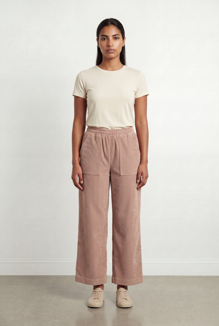 Pantalon Large Côtelé Rose - Taille L/40 de la marque Weill | PARAD124582 - Vendu par Paradigme - Image 1