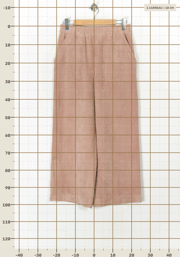 Pantalon Large Côtelé Rose - Taille L/40 de la marque Weill | PARAD124582 - Vendu par Paradigme - Image 4