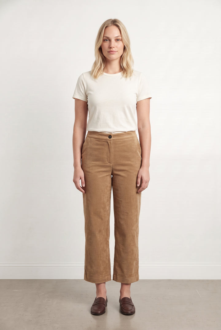 Pantalon En Velours Côtelé Marron - Taille L/40 de la marque Weill | PARAD124583 - Vendu par Paradigme - Image 1