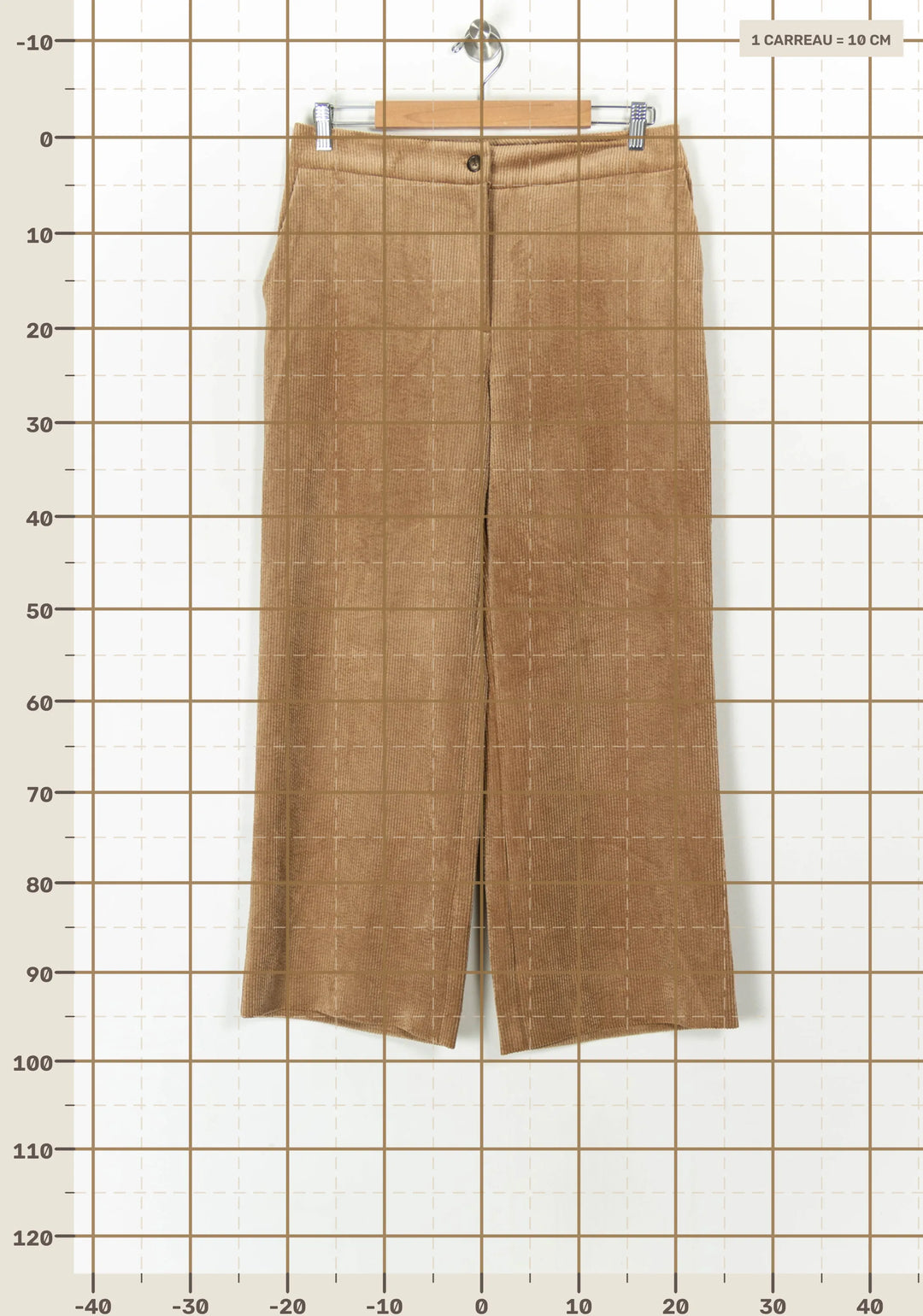 Pantalon En Velours Côtelé Marron - Taille L/40 de la marque Weill | PARAD124583 - Vendu par Paradigme - Image 4