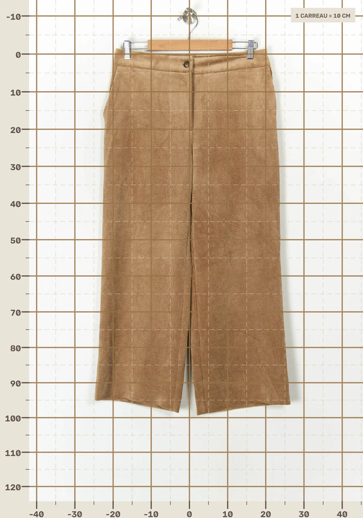 Pantalon En Velours Côtelé Marron - Taille L/40 de la marque Weill | PARAD124583 - Vendu par Paradigme - Image 4
