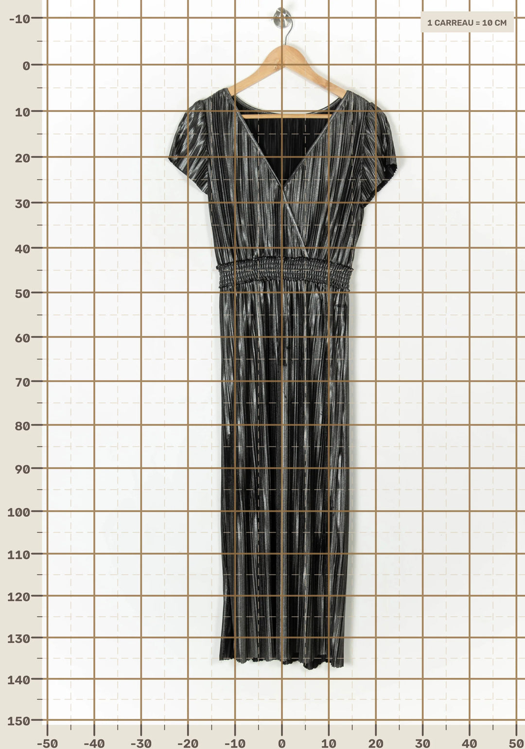 Robe Longue Grise - Taille S/36 de la marque IKKS | PARAD124587 - Vendu par Paradigme - Image 4